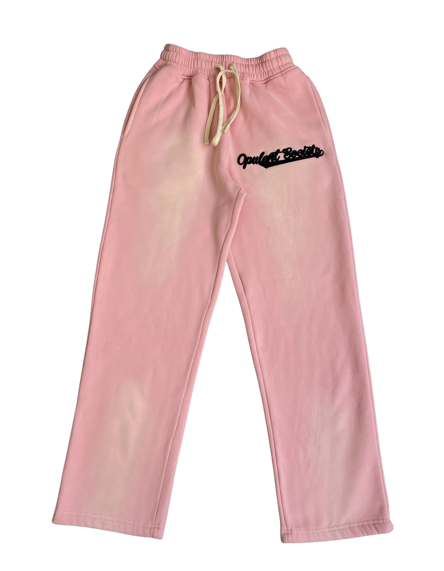 Pink Stamped Sweatpants