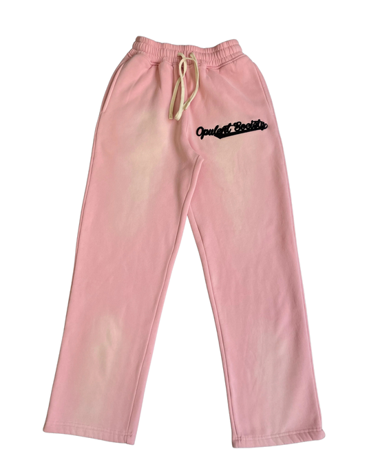 Pink Stamped Sweatpants